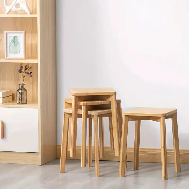 Eco-Friendly Bamboo Stool: Simplify Your Space with Style