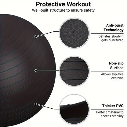 65.02cm Heavy-Duty Explosion-Proof Yoga Ball