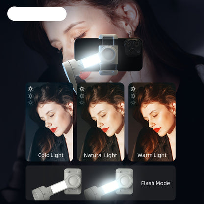 3-Axis Selfie Stick Stabilizer with LED & Face Tracking