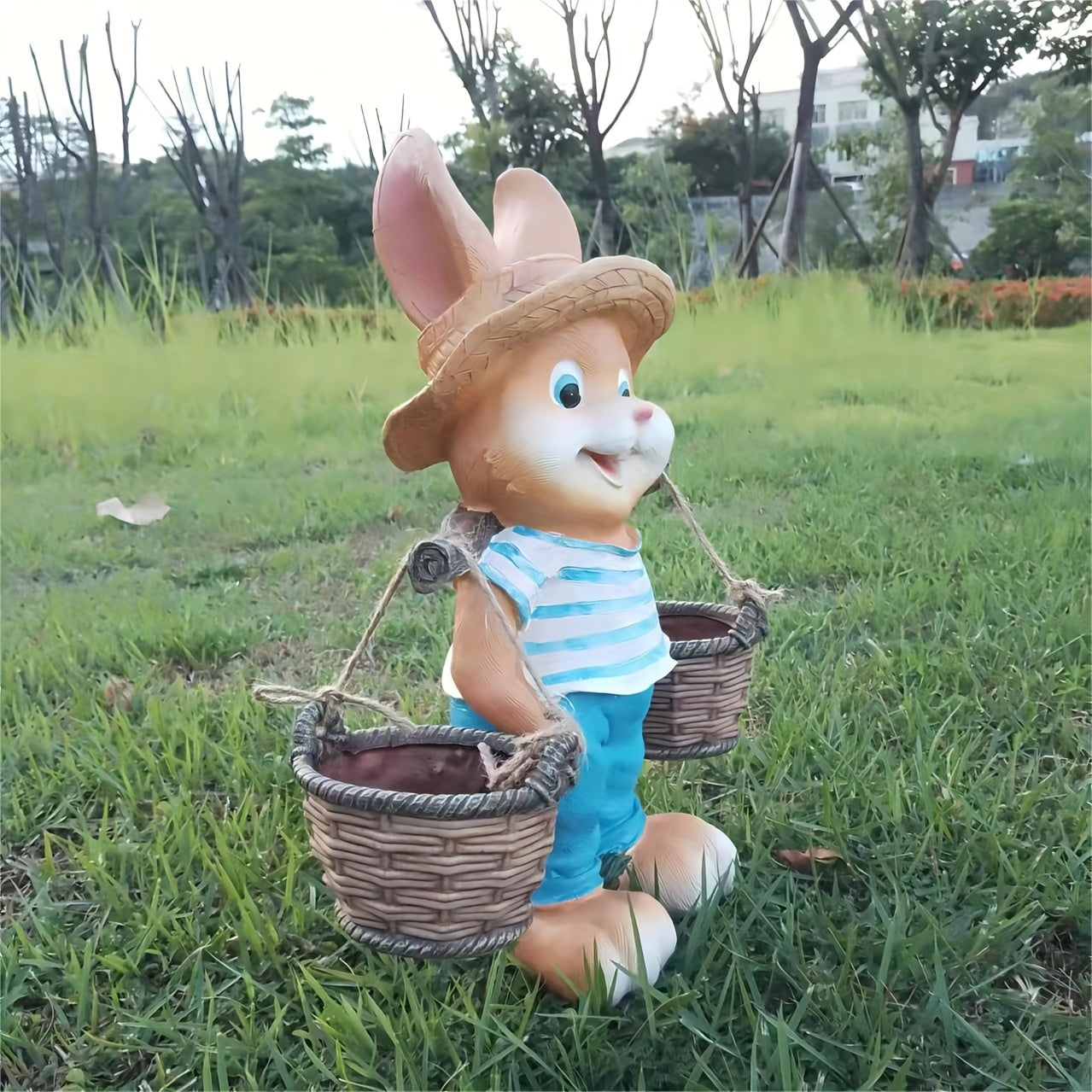 Rabbit Garden Statue Resin Outdoor Decoration
