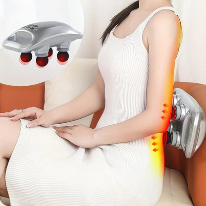 Four-Headed Professional Gun Massager(Gray)