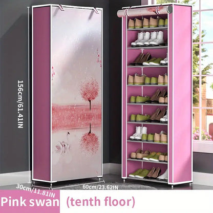 Step up your home organization game with this 10-tier shoe rack