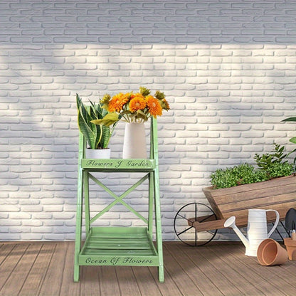 Multi-Tier Freestanding Plant Display Shelf