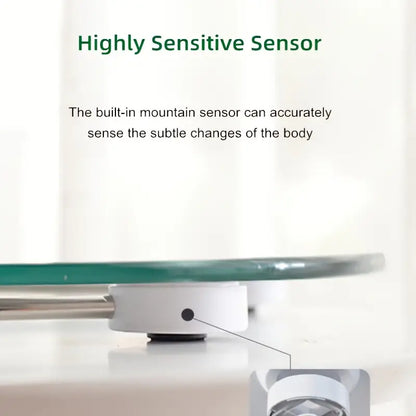 1pc Smart Digital Bathroom Scale with LCD Display, 180kg Capacity - White