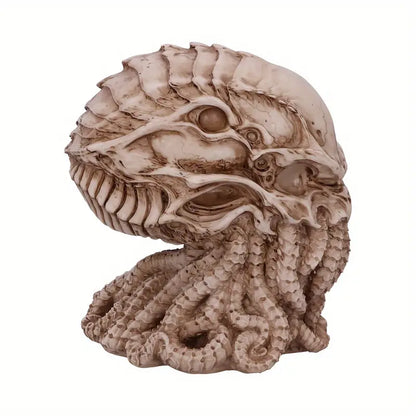 Mythological Resin Statue - Octopus Head Skull