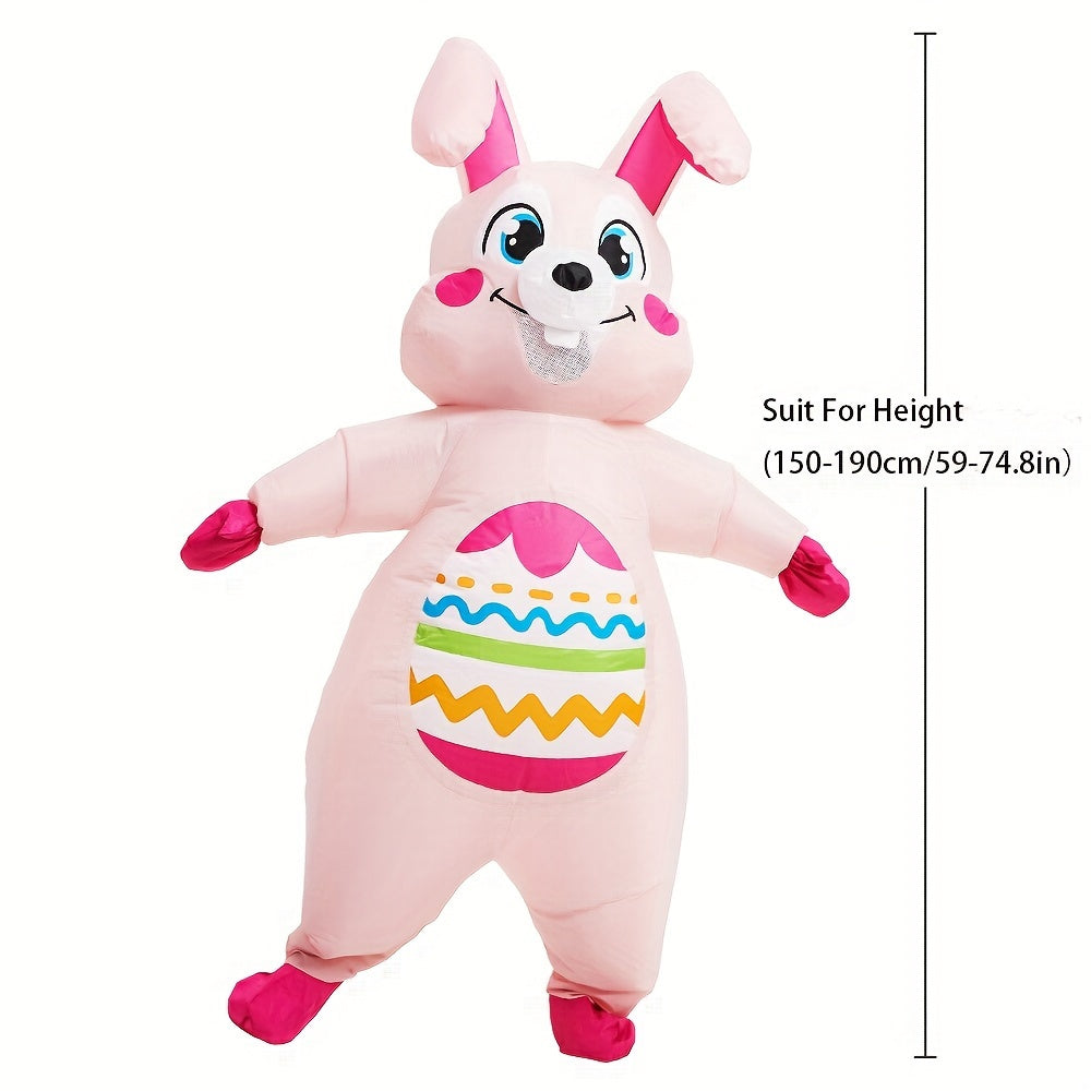 Oversized Inflatable Easter Bunny Costume USB/Battery Powered
