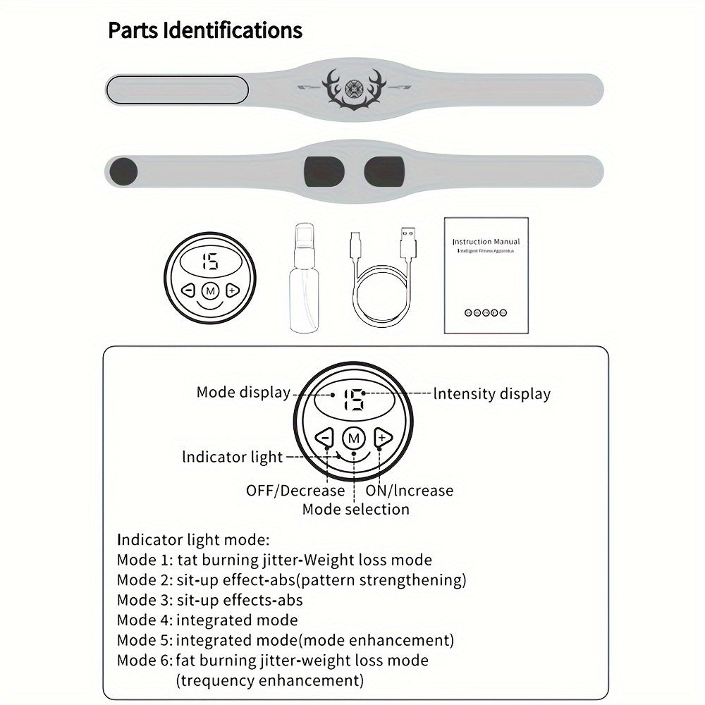 Abdominal Muscle Trainer -  Fitness Belt(Blue)