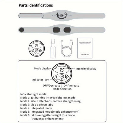 Abdominal Muscle Trainer -  Fitness Belt(Blue)