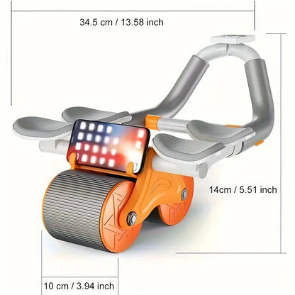 Rapid Rebound Abdominal Exercise Wheel - Dual-Wheel Design