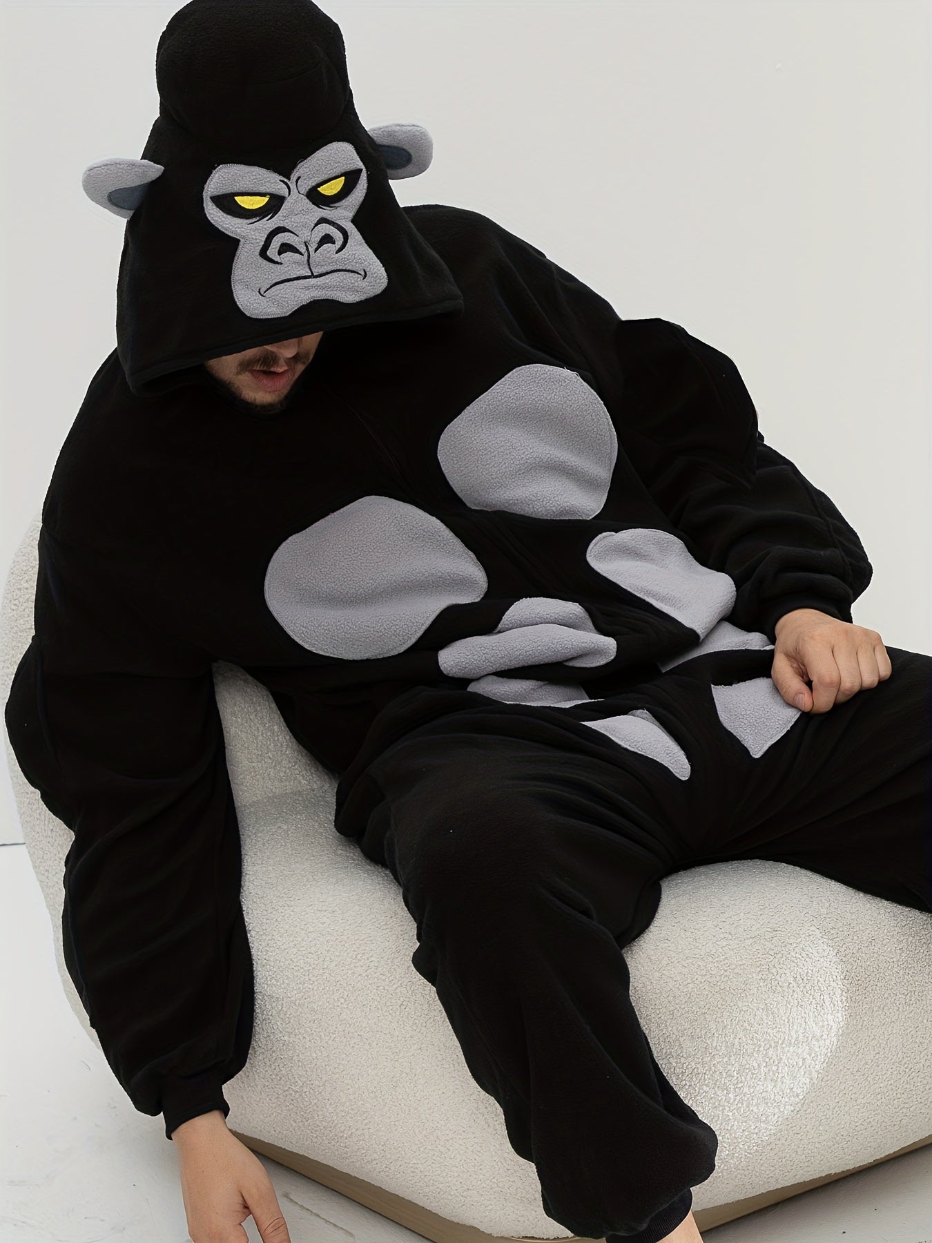 Chimpanzee Hooded Pajama Jumpsuit