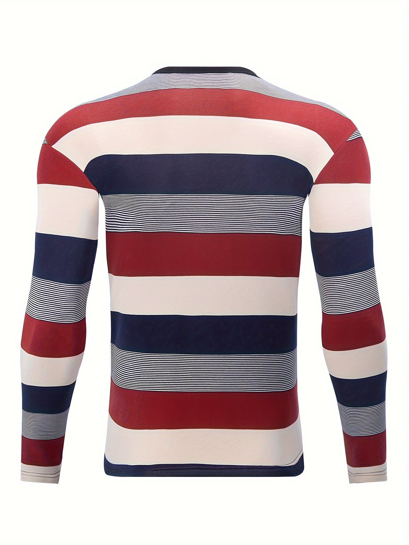 Men's Thermal Striped Skiing Fleece Shirt
