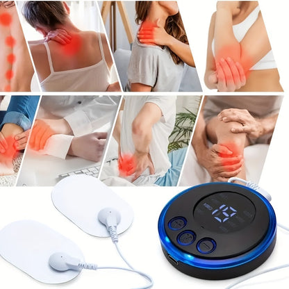 Portable EMS Pulse Massager – Rechargeable Full-Body Muscle Relaxation(Blue)