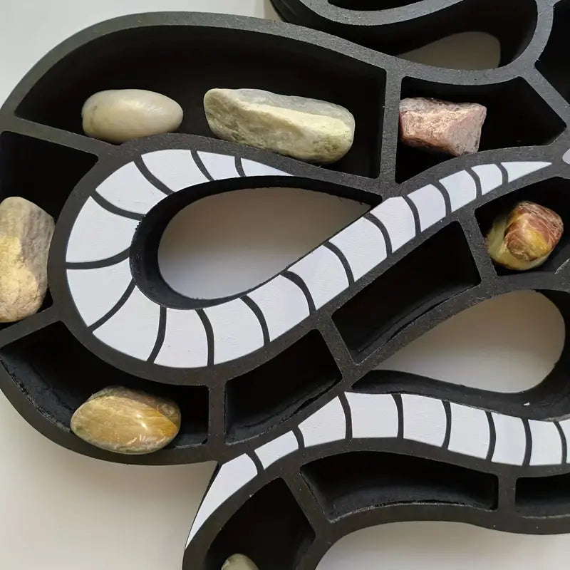 Serpent-Style Wooden Storage Rack: A Slithering Solution