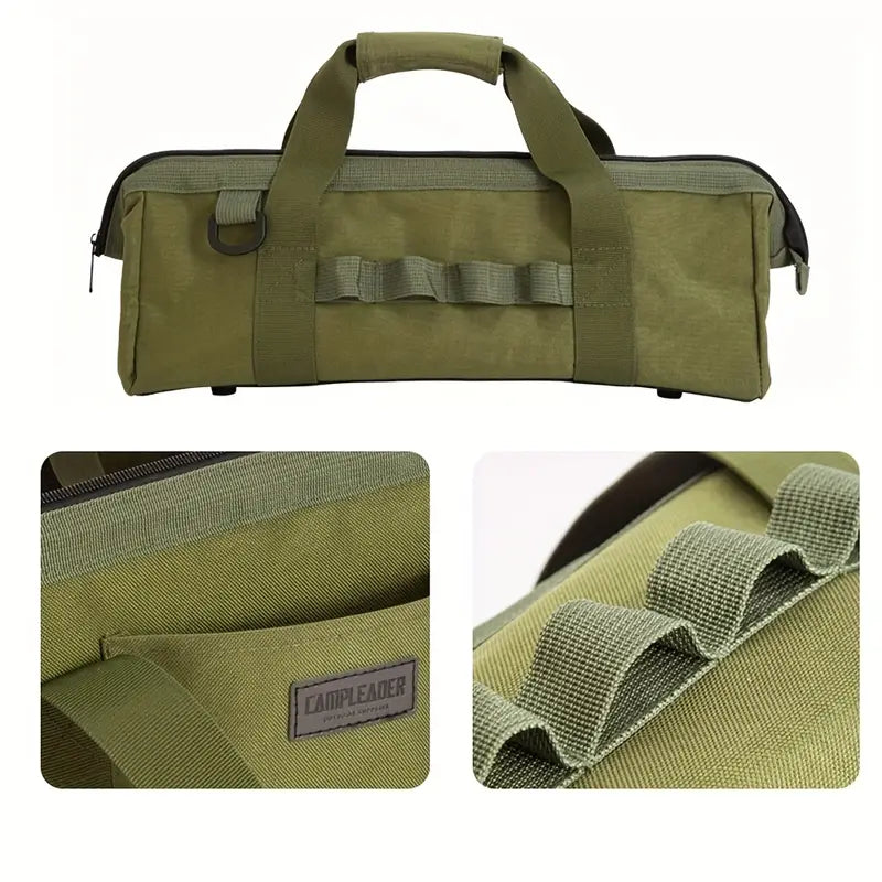 Portable Army Green Oxford Canvas Tool Storage Bag