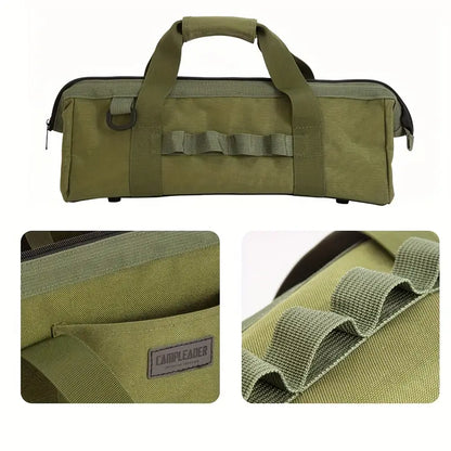 Portable Army Green Oxford Canvas Tool Storage Bag