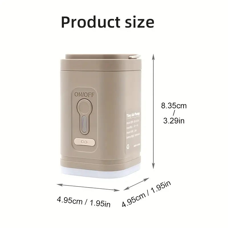 Khaki Portable Wireless Electric Air Pump