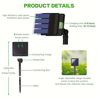 Create Magical Outdoor Ambiance with 33.53m 300LED Solar Fairy Lights | Waterproof Festoon Lamp