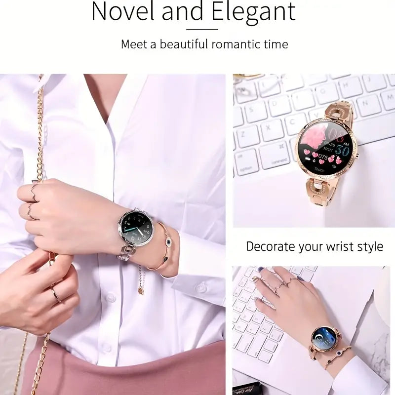 Rose Golden Women's Smartwatch - Health, Fitness, Sleep Tracker