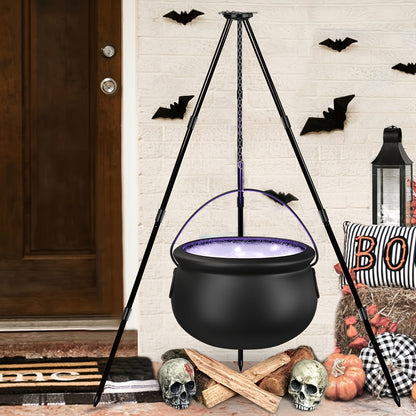 Patio Halloween Witch Cauldron Set