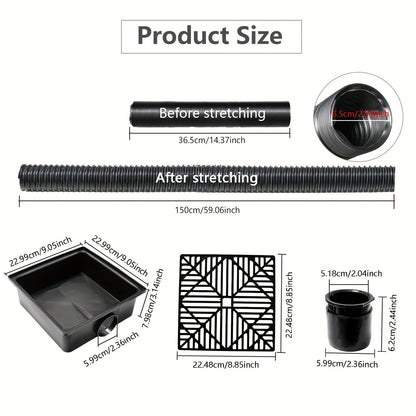 Flexible Rain Gutter Downspout Extension Kit
