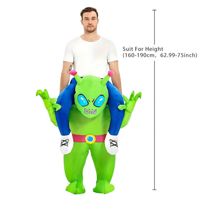 Alien Inflatable Riding Suit for Halloween Party Cosplay