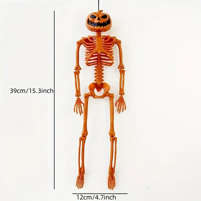 Harvest of the Macabre: Pumpkin Skull Display Stand