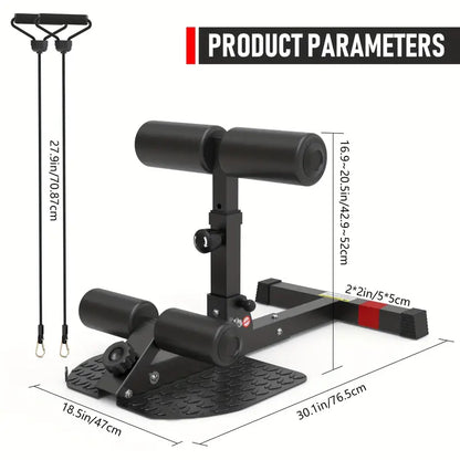 1pc Squat Training Machine - Sit-up Auxiliary Device - Black