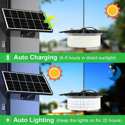 Solar Pendant Light with Motion Sensor