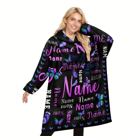 Personalized Wearable Hooded Blanket
