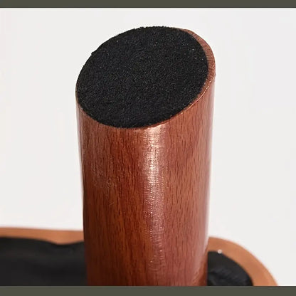 Elegant Hardwood Entryway Faux Leather Bench