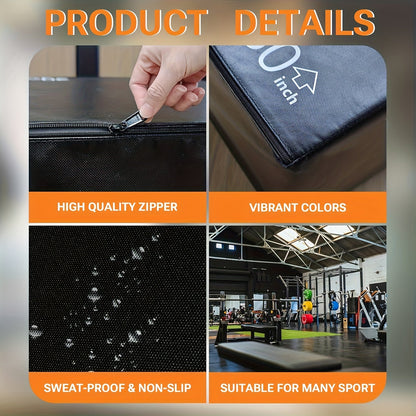 3-in-1 PVC Fitness Jump Box Training Platform