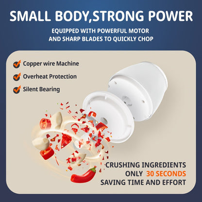 Mini USB Rechargeable Electric Food Processor