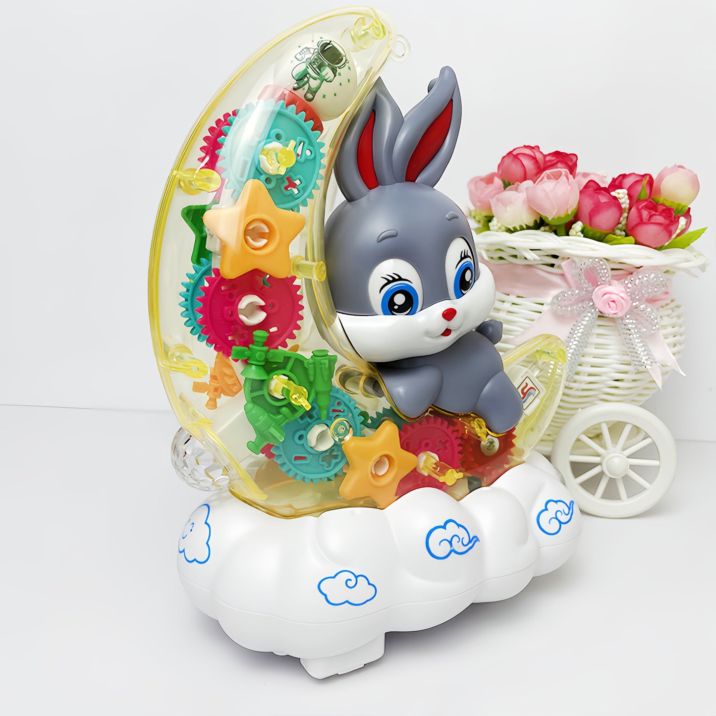 Grey Interactive Glowing Toy with Lights & Music