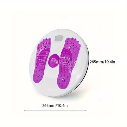 Dynamic Waist Twisting Plate & Foot Massage Twist Board - Purple