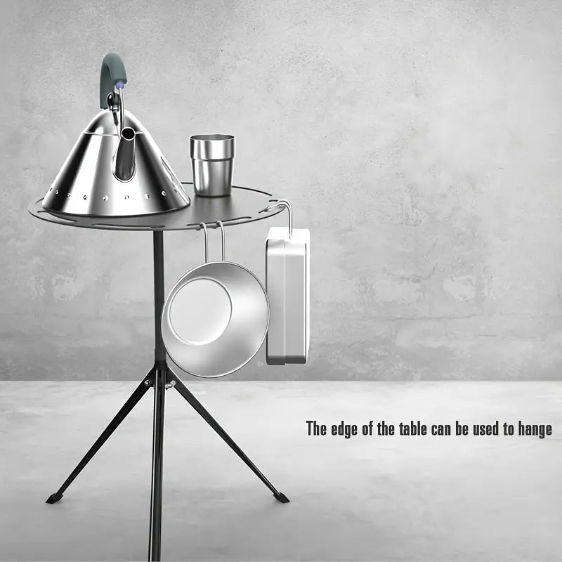 Adjustable Height Telescopic Outdoor Tripod Folding Table