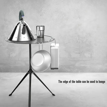 Adjustable Height Telescopic Outdoor Tripod Folding Table