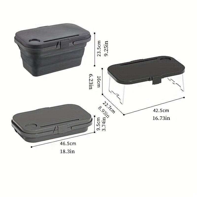 2-in-1 Picnic Basket Cooler with Table