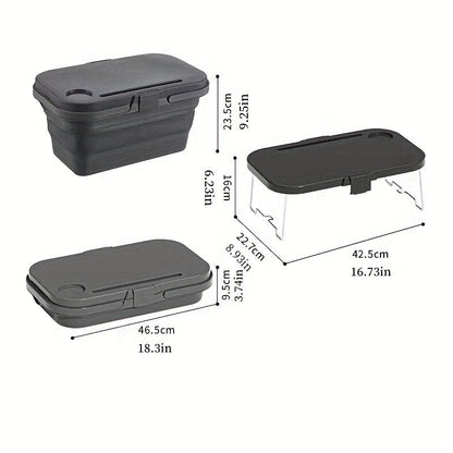 2-in-1 Picnic Basket Cooler with Table