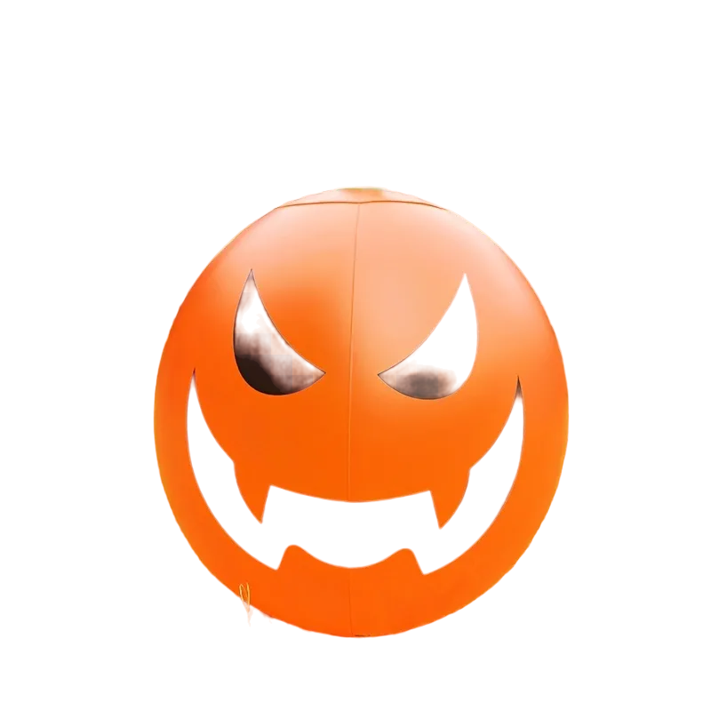 Remote Glow: Illuminated Inflatable Pumpkin