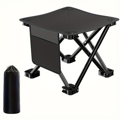 Extra Large Portable Folding Stool with Side Pocket