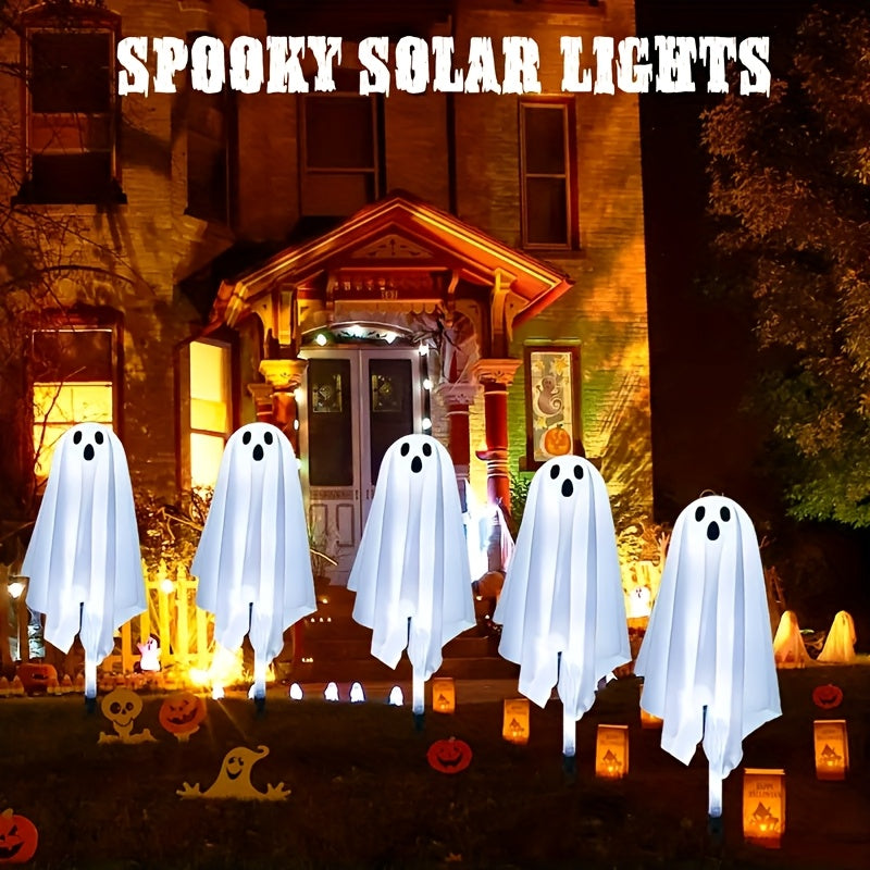 Solar Garden Lights 6-Pack Halloween Ghosts