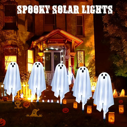 Solar Garden Lights 6-Pack Halloween Ghosts