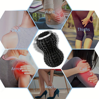 Vibrating Massage Ball for Pain Relief & Deep Tissue Myofascial Release(Black)