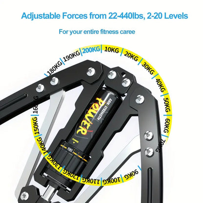 1pc Adjustable Arm Exerciser Chest Expander(Blue)