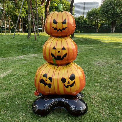 Halloween Witch Hat Pumpkin Cat Balloon Decor Set