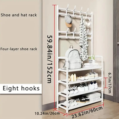 Two-in-One Wonder: A Shoe Rack and Coat Rack in Perfect Harmony