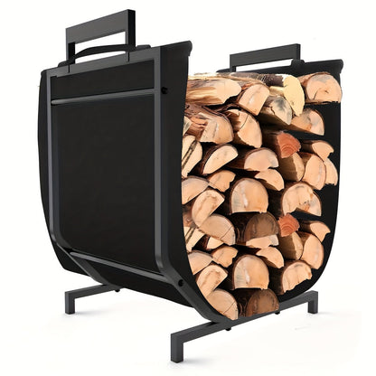 Metal Firewood Rack Indoor Outdoor Use