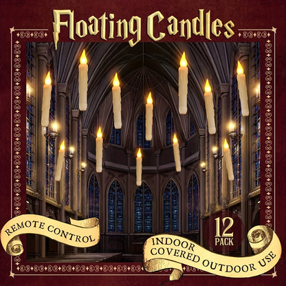 Floating LED Candles with Remote Control (12pcs)