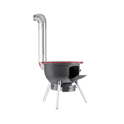 Portable Cast Iron Firewood Stove for Outdoor Cooking