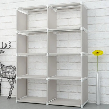 Discover the perfect blend of form and function in this double-grid bookshelf